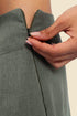 Extra wide leg pants in linen